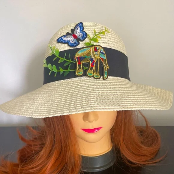 Boho Elephant Summer Beach Hat